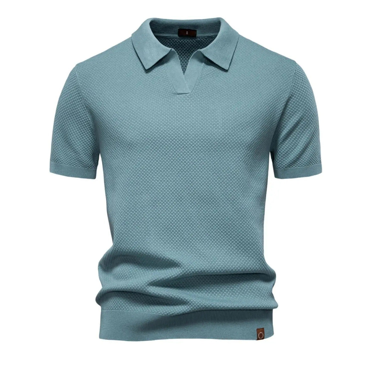 Polo Masculina Casual Slim Fit em Malha Premium