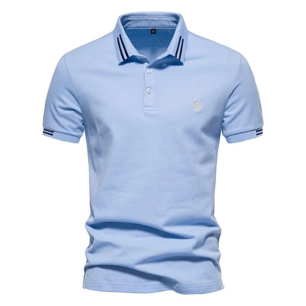 Camisa Polo Masculina em Algodão Mazzo